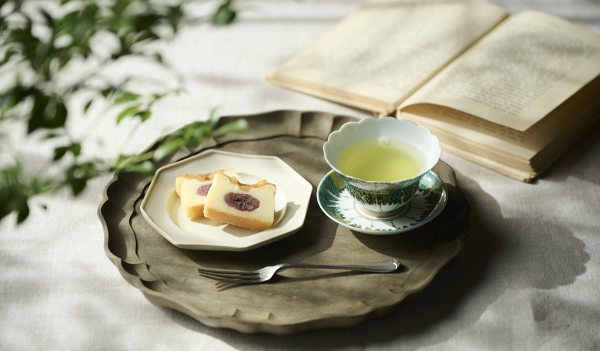 日本茶とのペアリングを楽しむ「レーヴ・ドゥ・フロマージュ（あずき）」
