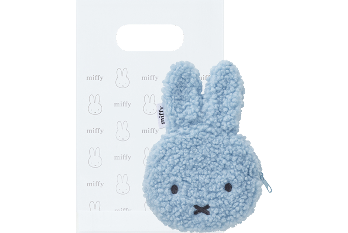 ミッフィーフェイスポーチ（キャンディブルー）