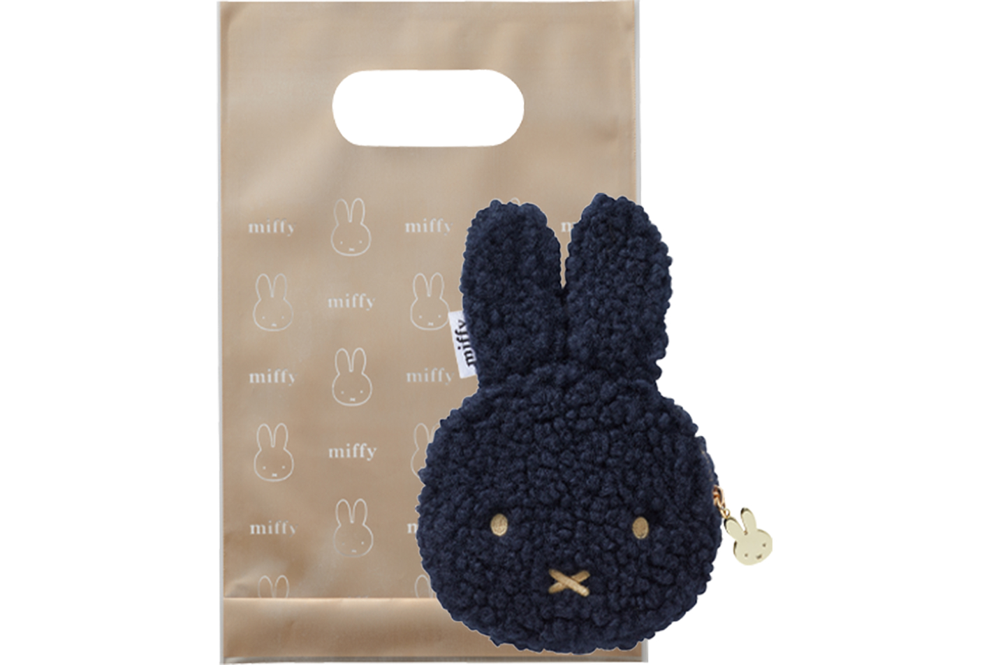 ミッフィーフェイスポーチ（ネイビー）