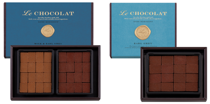 ル ショコラ（ミルク＆アールグレイ）、ル ショコラ（アールグレイ）