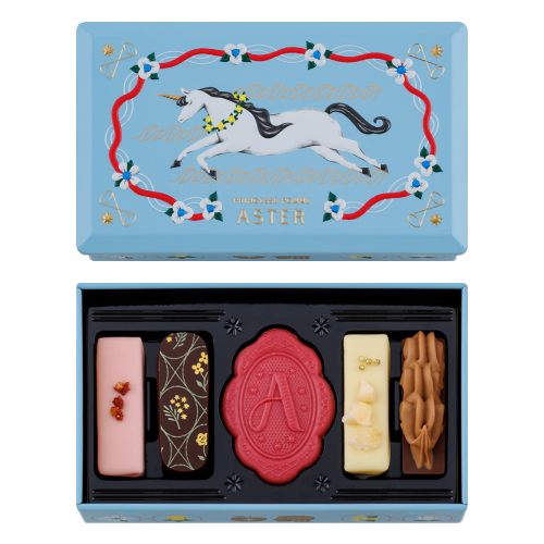 一角獣と花かんむり